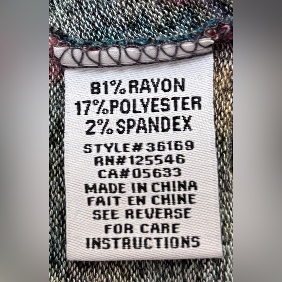 NIC+ZOE White and Gray Relaxed Button Down Shirt - Picture 4 of 7